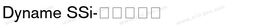 Dyname SSi字体转换